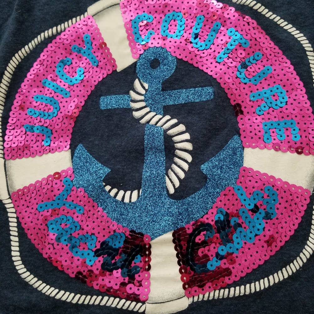 Vintage NWOT Ladies Juicy Couture Navy Blue Racerback Tank Top